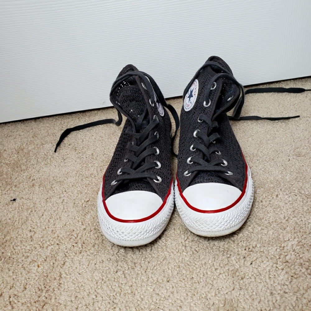 Womens Mesh High-Top Converse; Size 7